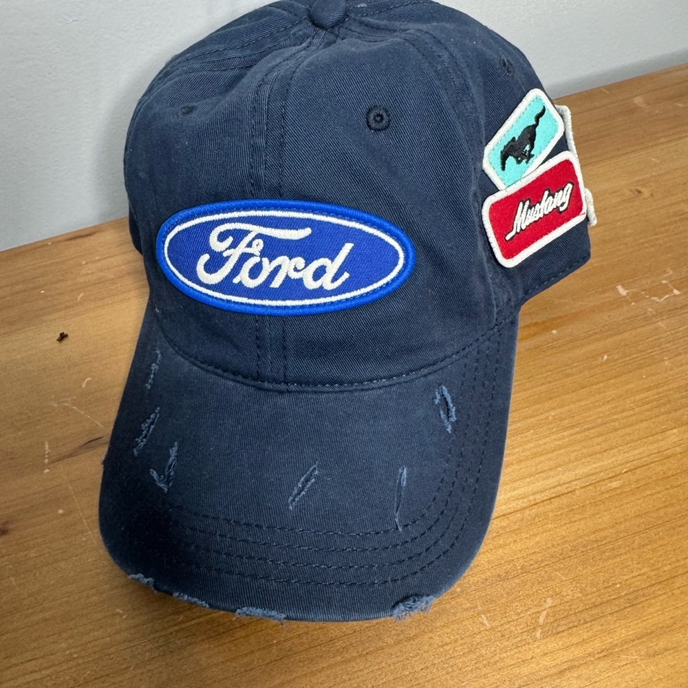 UO Ford Dark Blue Mustang Patch Cap